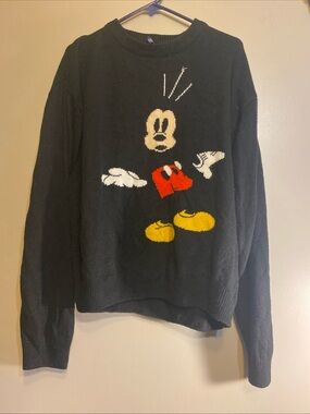 Mickey Mouse Abstract H&M Divided Disney‎ Used Women’s Sweater Size US Small